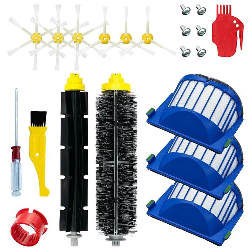 Spazzola A Rullo Spazzola Laterale Accessori Per Filtro Per Irobot Roomba 600 Serie 610 620 630 645 650 655 660 680 500 Serie Robot Vacuum