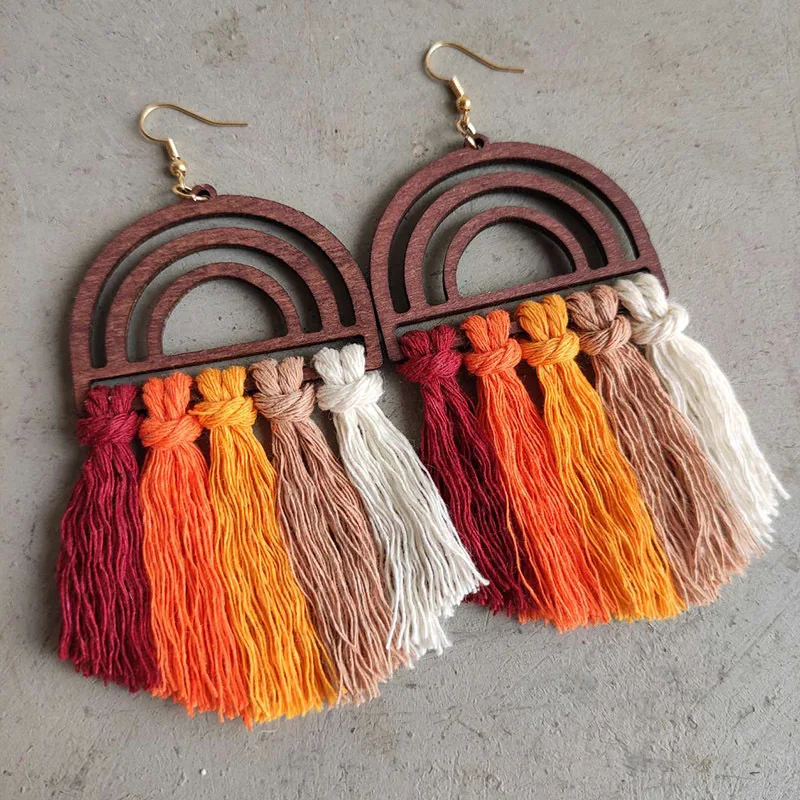 Orecchini con nappa tripla - Gioielli - Orecchini - di I4jewels | su