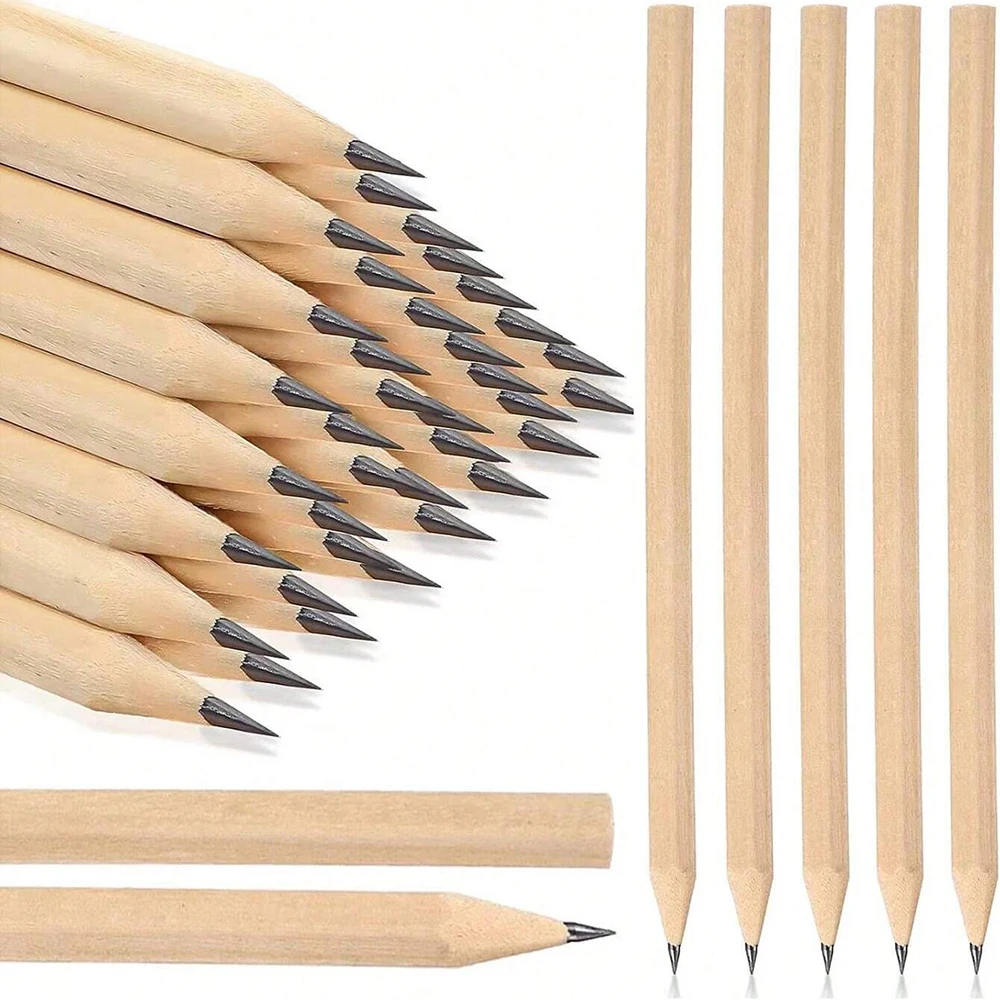 Vibrant Rainbow Colored Wooden Drawing Pencils