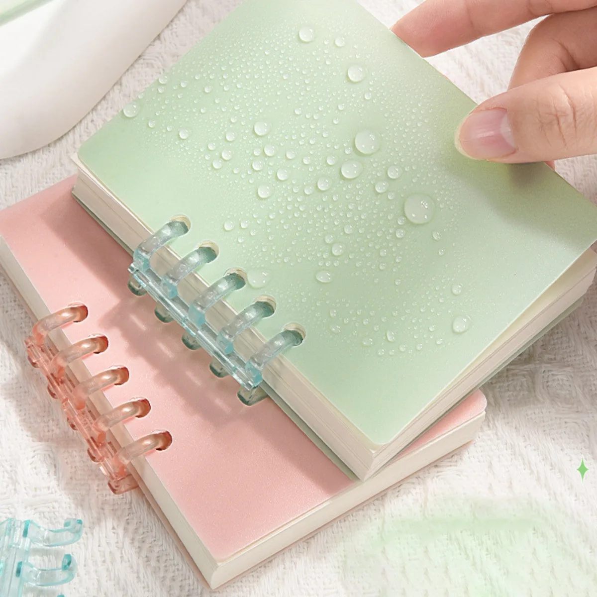 Mini Pocket Loose-Leaf Notebooks Set | Portable Stylish Stationery with Versatile Pages and Frosted Cover