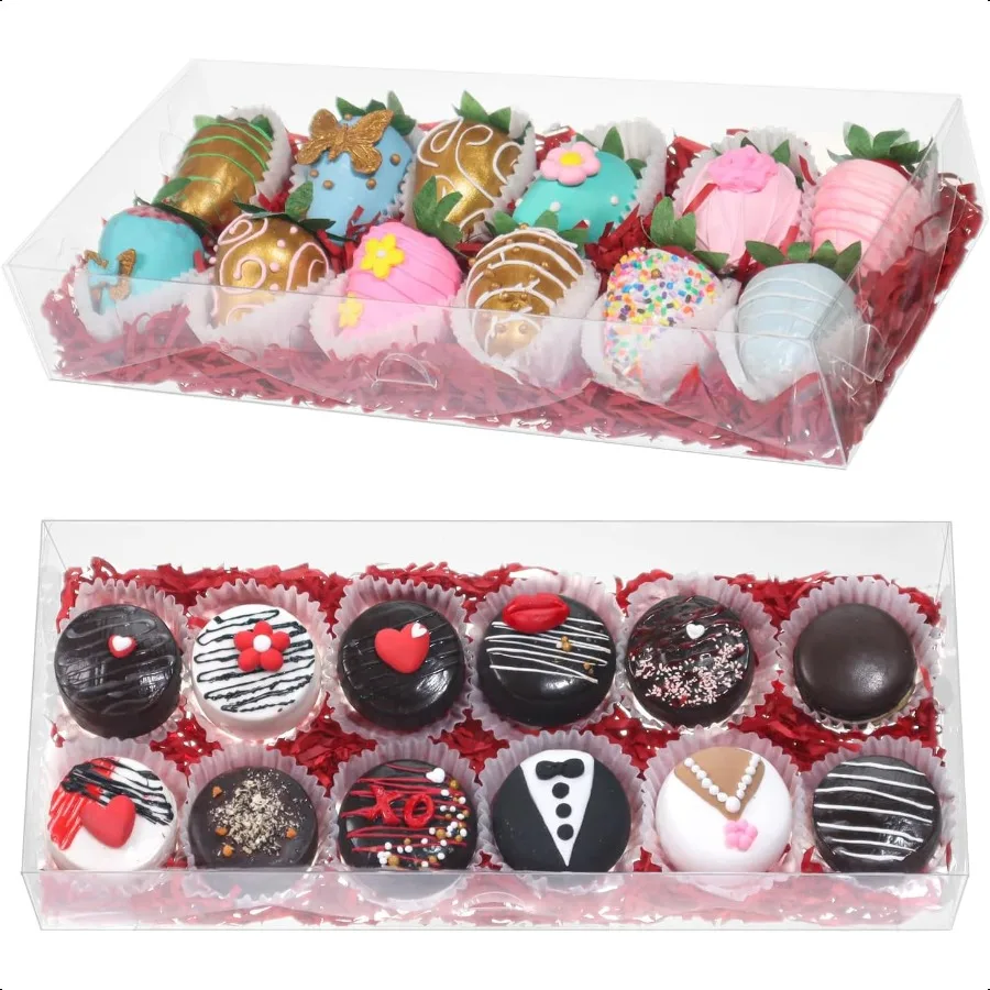 40Pcs Clear Bakery Boxes for Easter Treats