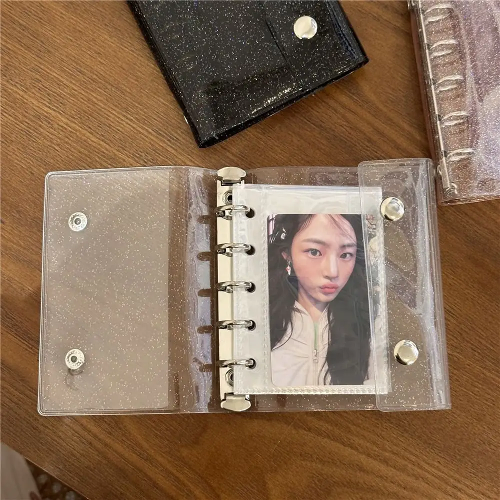 5 Holes Binder Photocards Organizer Holder Mini PVC