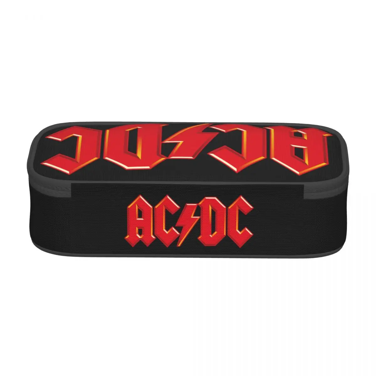 Rock Heavy Metal AC DC School Pencil Cases Girls Boys Big Capacity Pencil Box Students Stationery