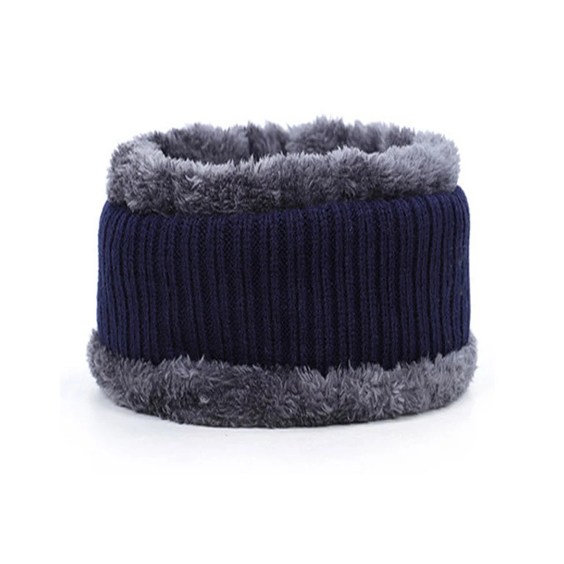 NEW style Skullies Beanies Hat Adult Women Men Winter Crochet Knited Hat Plus Velvet Warm Baseball Cap Visor High Quality - 3