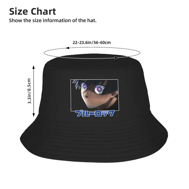 Yoichi Isagi Eyes from Blue Lock Bucket Hat Summer Headwear Merch Fishing Fisherman Hat for Women Men Session Hat Lightweight 5