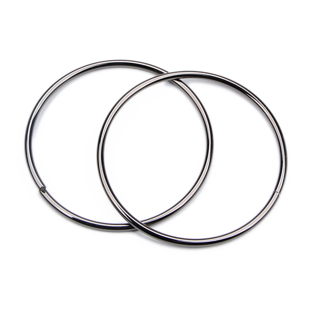 2pcs O-ring Bag Handle Metal Strap Replacement Handbag Luggage DIY Fashion Bag Hardware Accessories 7.5/10CM Purse Sewing Frame