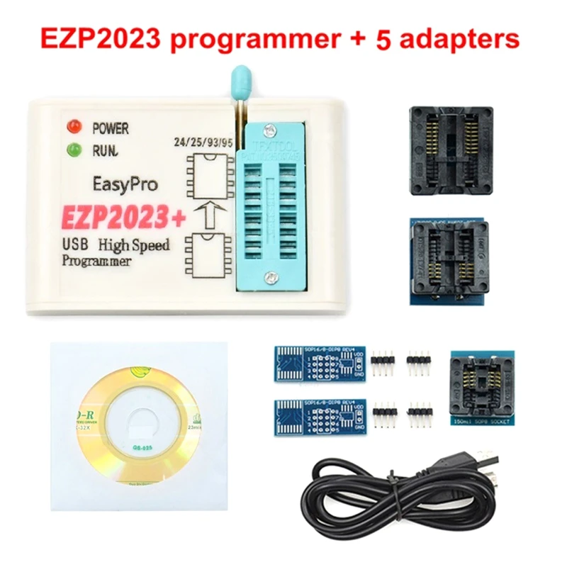 

EZP2023 High-Speed SPI FLASH Programmer EZP2023 Accessories Parts Support 24/25/93/95 EEPROM Bios 25T80 Burning Offline Copy