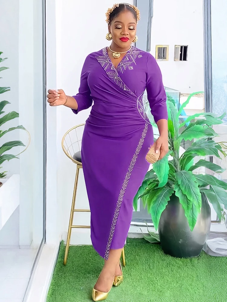 African Party Evening Dresses For Women Dashiki Pleated Maxi Robe Elegant  Office Ladies Overalls 2026 Turkey Africa Clothing - AliExpress 200000532