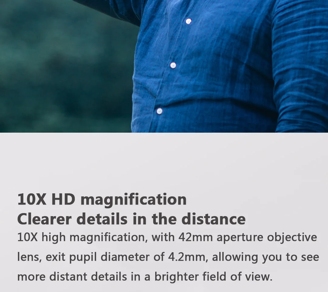 Xiaomi CELESTRON 10X Geometric Monoculars HD 5.6° Large Wide Angle FMC Telescope