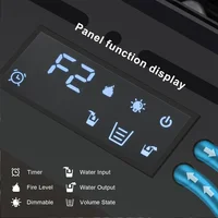 Интеллектуальный 3D-симулятор, стеклянный распыленный камин с перегородкой, умный электрический камин, увлажнитель воздуха, паровой камин с пламенем — изображение 4