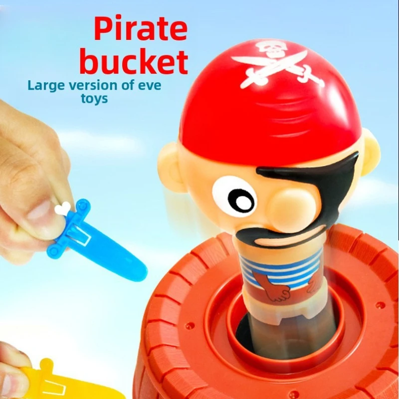 대형 해적 배럴 어린이 장난감 대화 형 소형 보드 게임 스푸핑 까다로운 검 배럴 미스터 게임 스톨 핫 세일