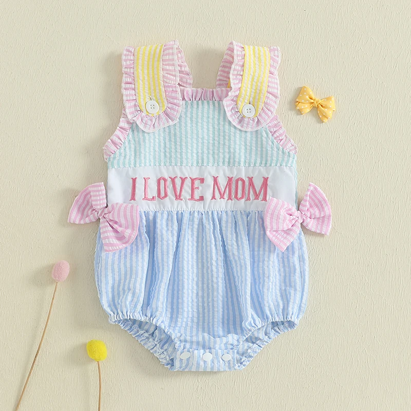 Adorable Toddler Floral Print Ruffled Romper