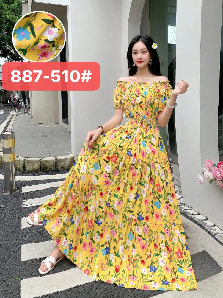 THHONE Vestidos Robe Maxi Long Summer Dress Women Indian Clothes Bohemian Cotton Linen Floral Beach Korean Casual Boho Dresses