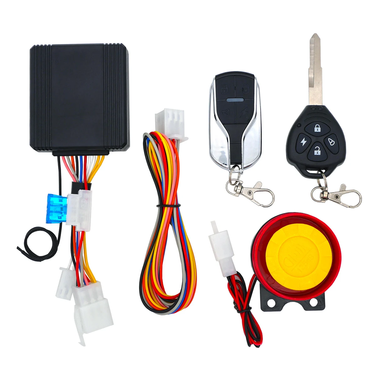 Motorcycle Anti-Theft Alarm System Wireless Remote Engine Starter Stop with Remote Controller Key Module Horn for 12V Motorcycle