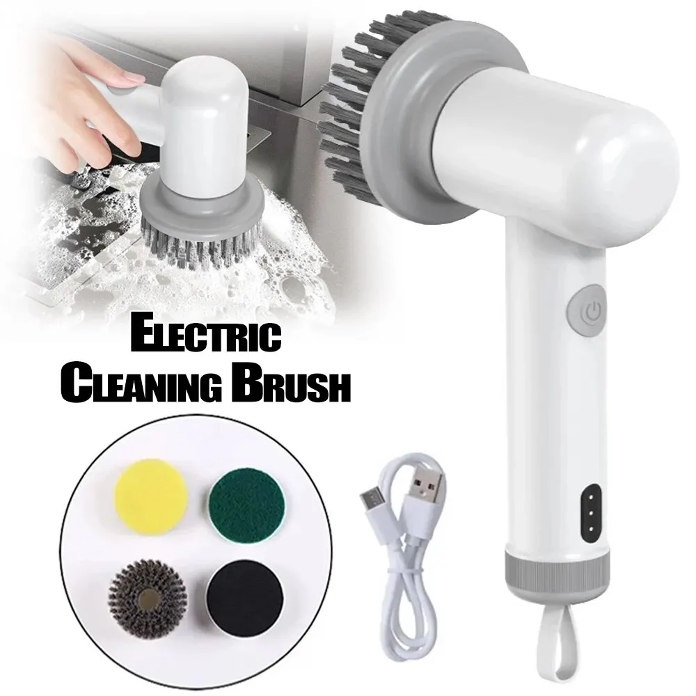 Electric Cleaning Brush Dishwashing Brush Wireless Electric Cleaning Brush  Housework Kitchen Dishwashing Brush Household Tools - AliExpress