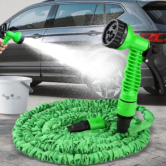 25FT-200FT Expandable Garden Watering Hose Car Washing Garden Irrigation High Pressure Magic Flexible Water Hose Cleaning Tools