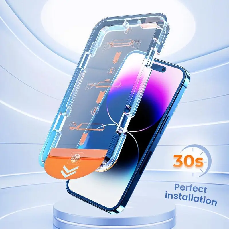 Premium HD Tempered Glass Screen Protector with Easy Installation Kit