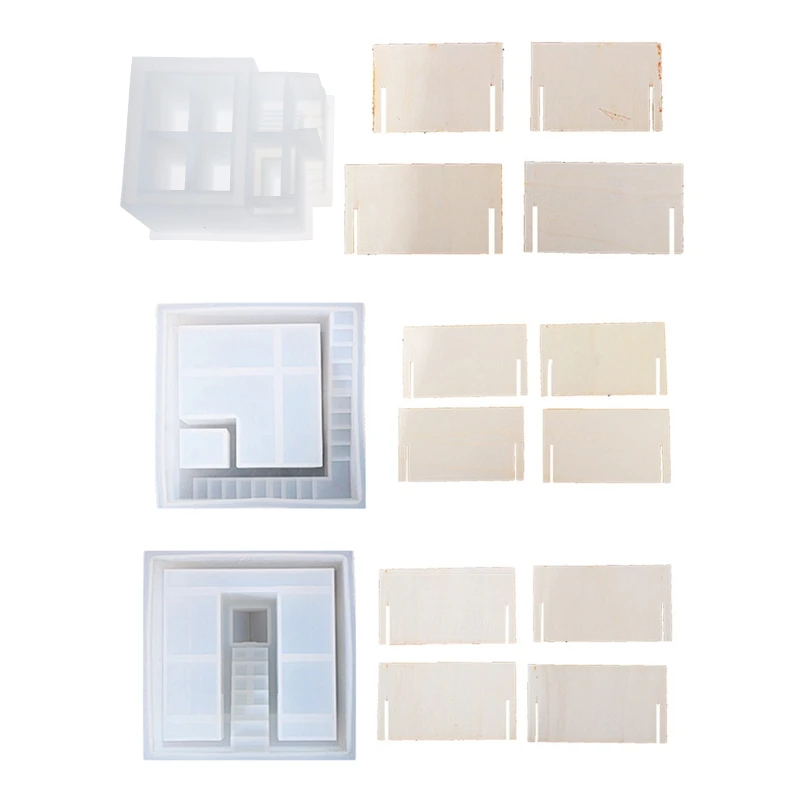 

Cube Silicone Molds Diy Micro Landscape Flower Planter Pot Mold Pen Holder Molds