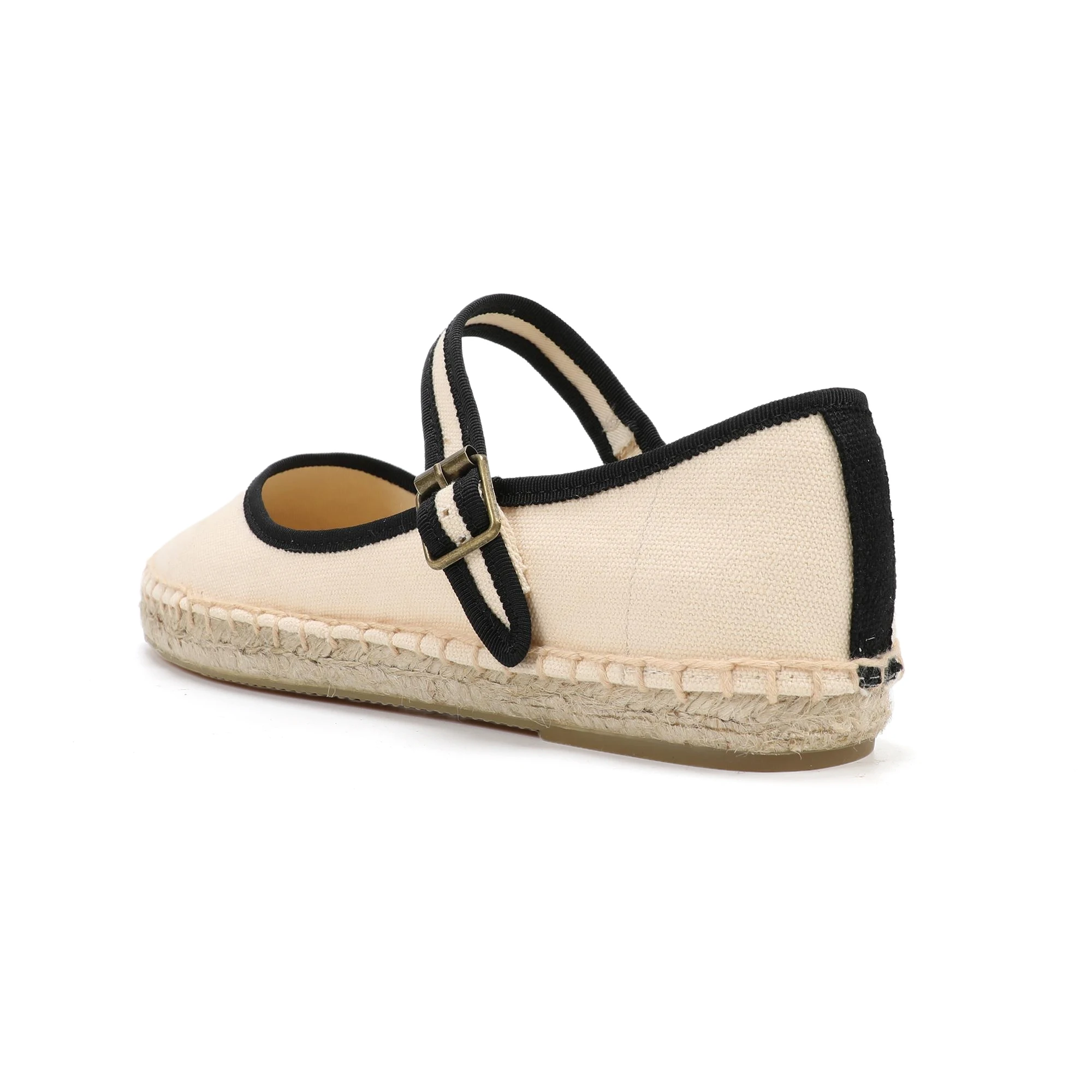 Stylish Mary Jane Espadrilles Women's Flat Shoes with Breathable Canvas Upper ladies  loafers 6