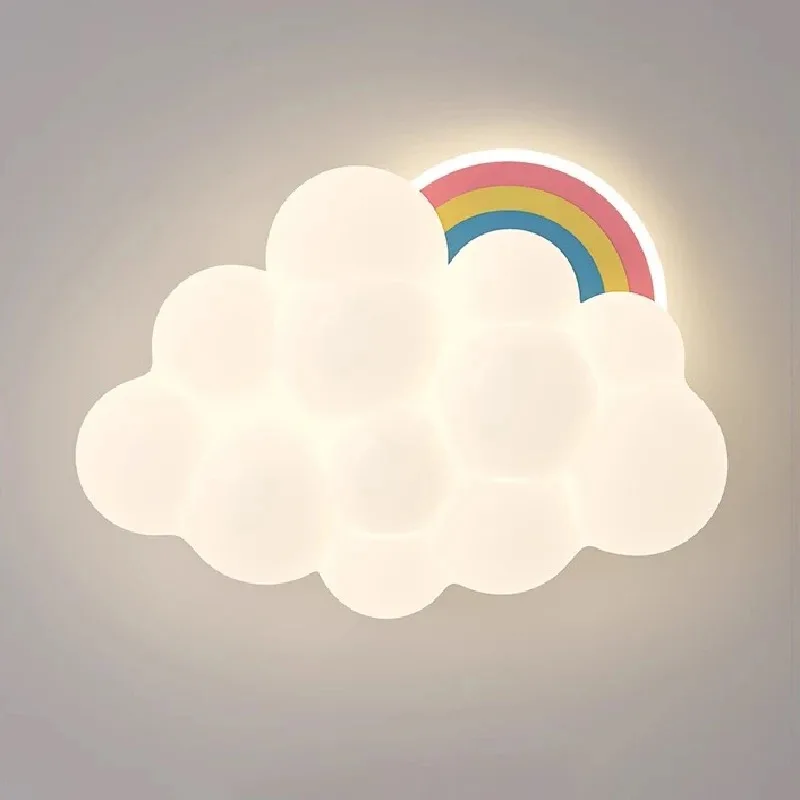 Rainbow Cloud Ceiling Light in Room