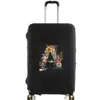 Stretch Fabric Luggage Protective Cover Floral Letter Pattern Dust Cover Anti-Scratch Suitcase Covers Suit for 18-32 Inch 6