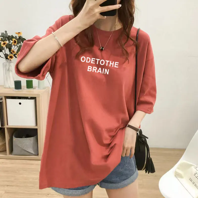 Summer Short Sleeve Cotton Nursing T-shirt Fashion Print Maternal Woman Breastfeeding Clothes Lactation Top Tees Pregnancy 3