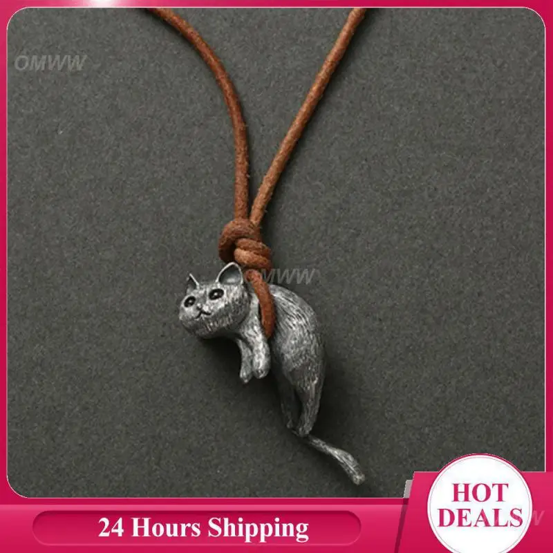 Cat Pendant Lovely Personality Couple Cat Pendant Necklace Necklace Jewelry Accessories Best Seller Gothic Accessories Gift Cute