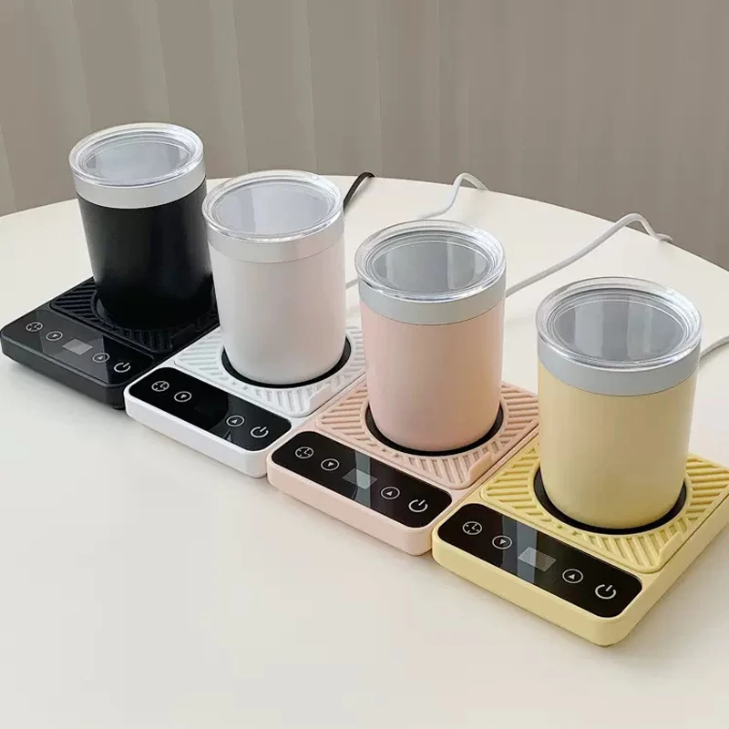 Cup Heater Coffee Mug Warmer 9 Gear Temperatures Beverage Cup Warmer Heating Pad Coasters Electric Plate for Tea Water Milk 30W 5