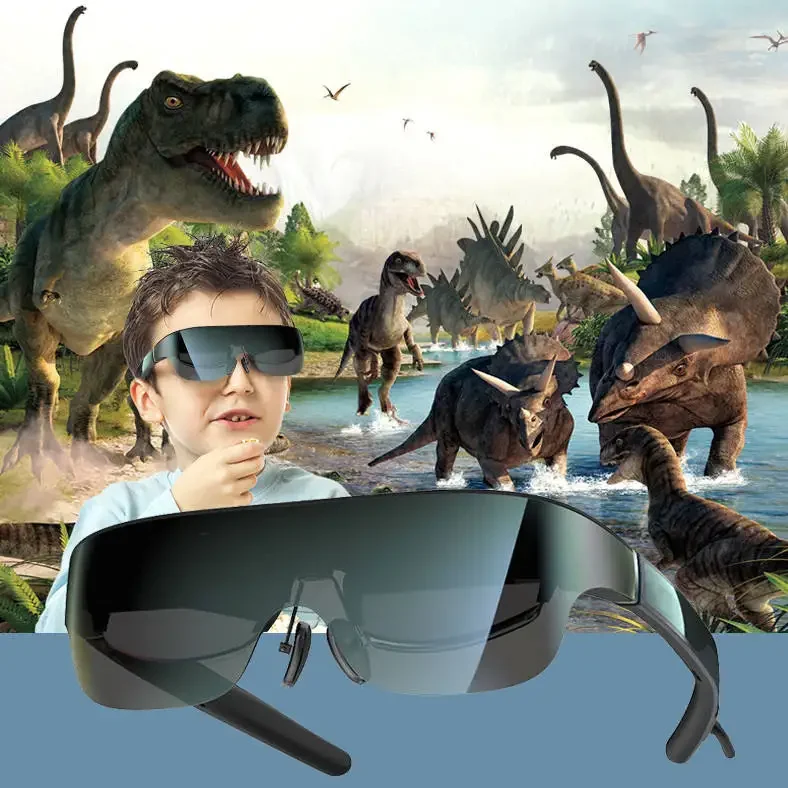 Internet Tv 3d Video Glasses Xnxx Virtual Screen Augmented Reality (Ar) Language Learning Glasses Oem
