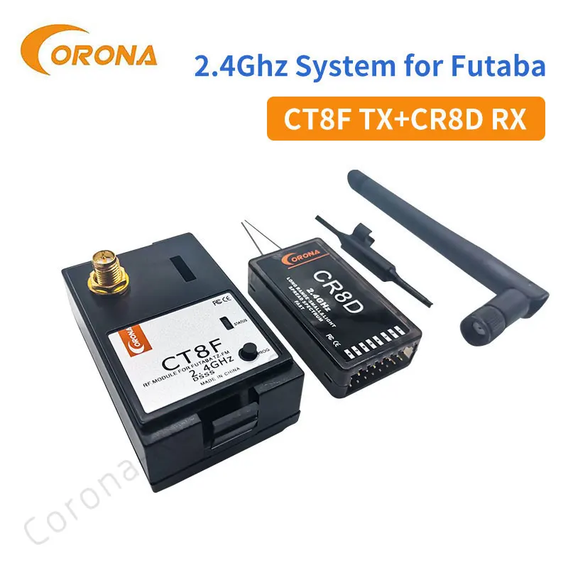 

Приемник модуля Futaba 2,4 ГГц CT8F + CR8D для Futaba CR8D V2 приемник DSSS CT8F Futaba передатчик для радиоуправляемых дронов