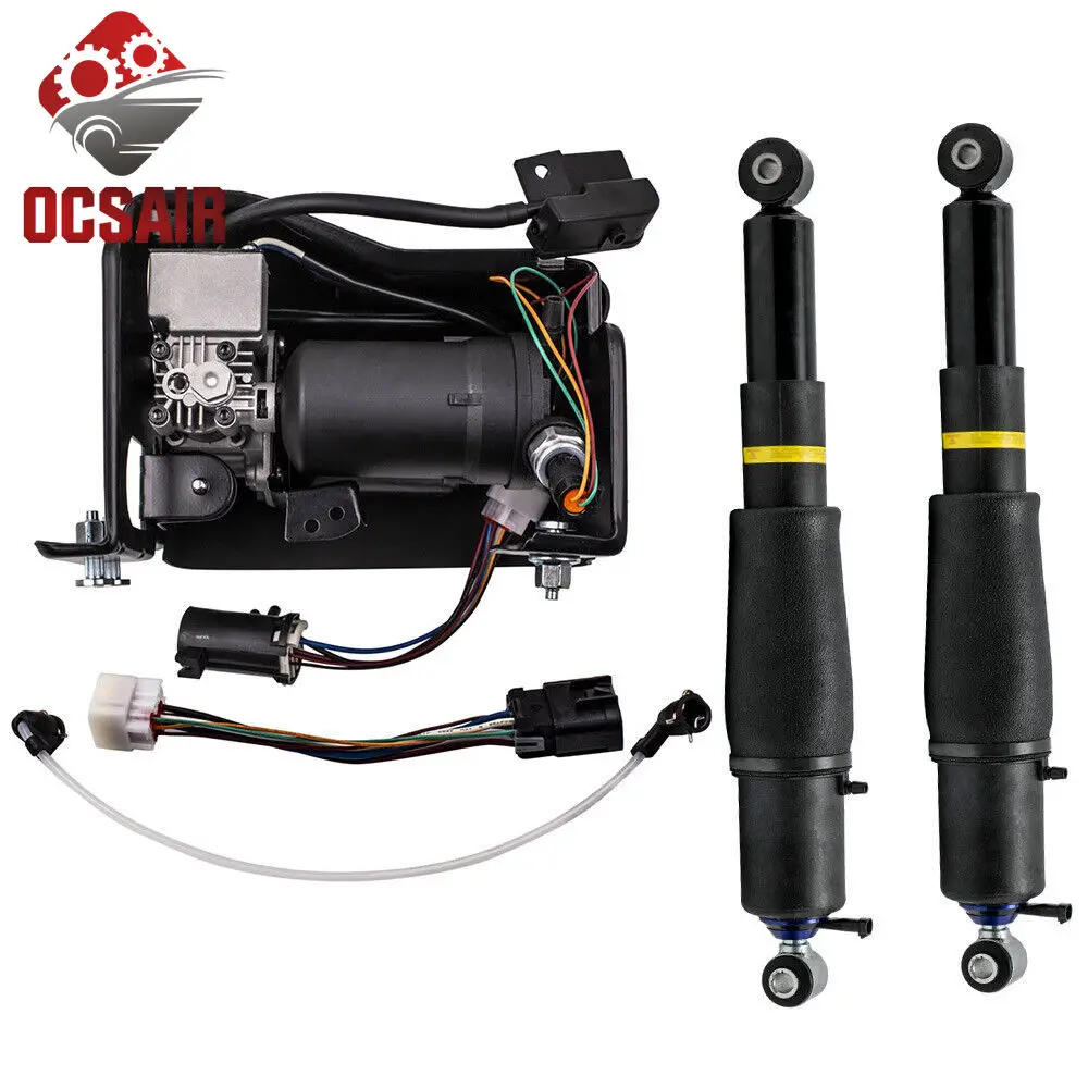 

15254590+25979393 3PCS Air Suspension Pump&Air Suspension Shock for Cadillac Escalade/Chevrolet Suburban Tahoe/GMC Yukon