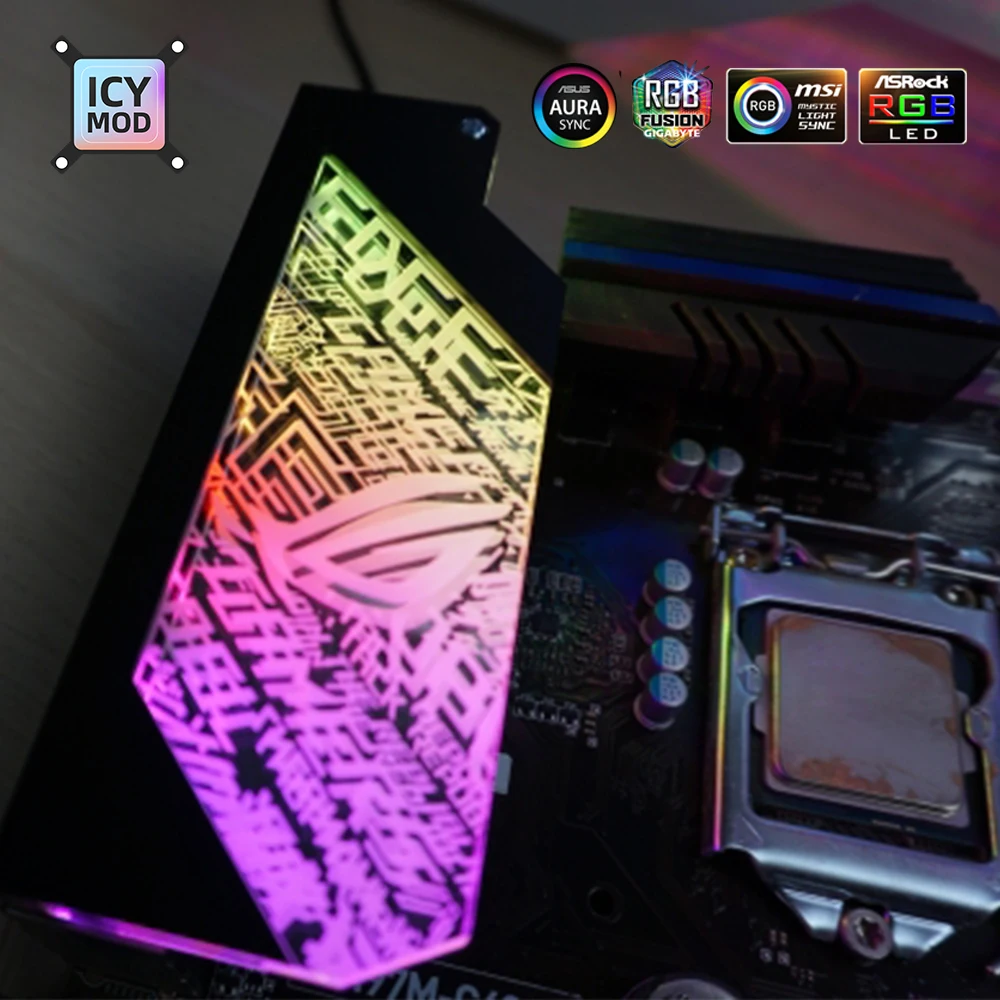 PC Case RGB IO Decoration Cover