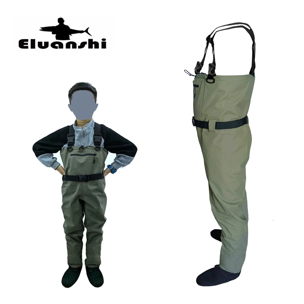 Fly Fishing Children to adults waders neoprene foot for men raft hunting Quick-dry Waterproof and breathable fly fishing waders