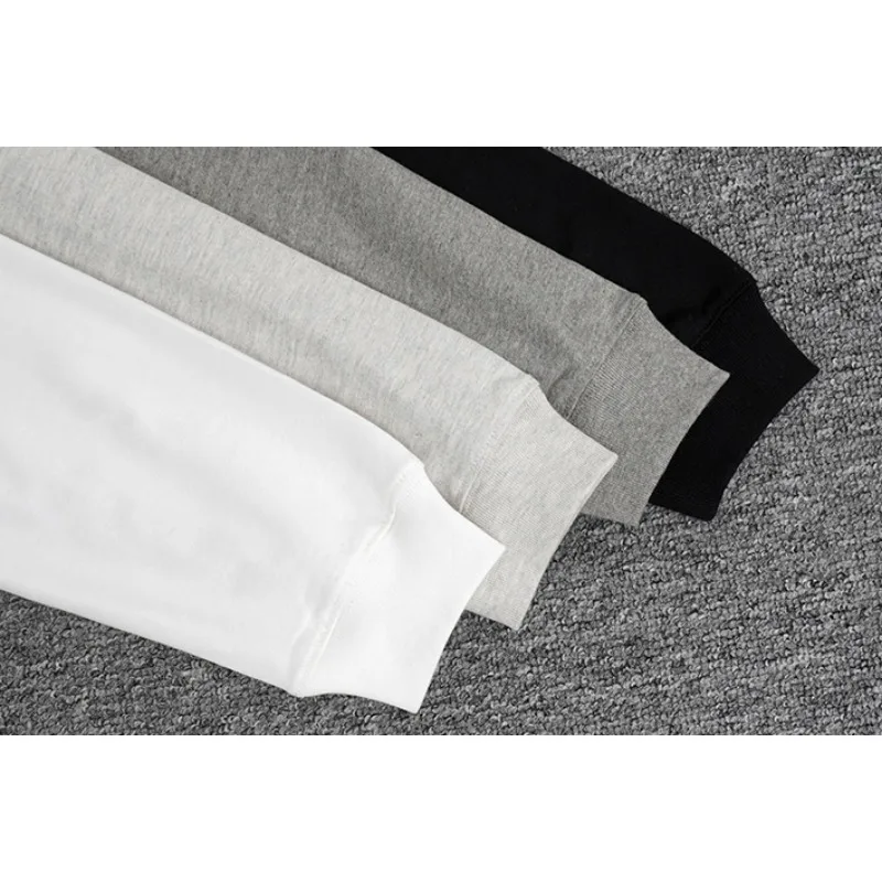 Season 7 Luxury Design Men's Long Sleeve T-shirts Chest Rubber Letter T-shirts Top Quality Men's High Street Loose Tee Tops