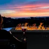 56 INCH Propane Fire Pit Outdoor Fire Table,with Fire Glass, Lid,  Garden, CSA Certification,50,000 BTU Gas Fire Pit Table 6