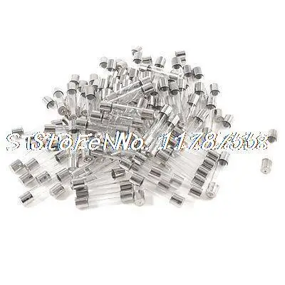 

100pcs 6mm x 30mm Low Breaking Fast Blow Glass Tube Fuses 250V 2A