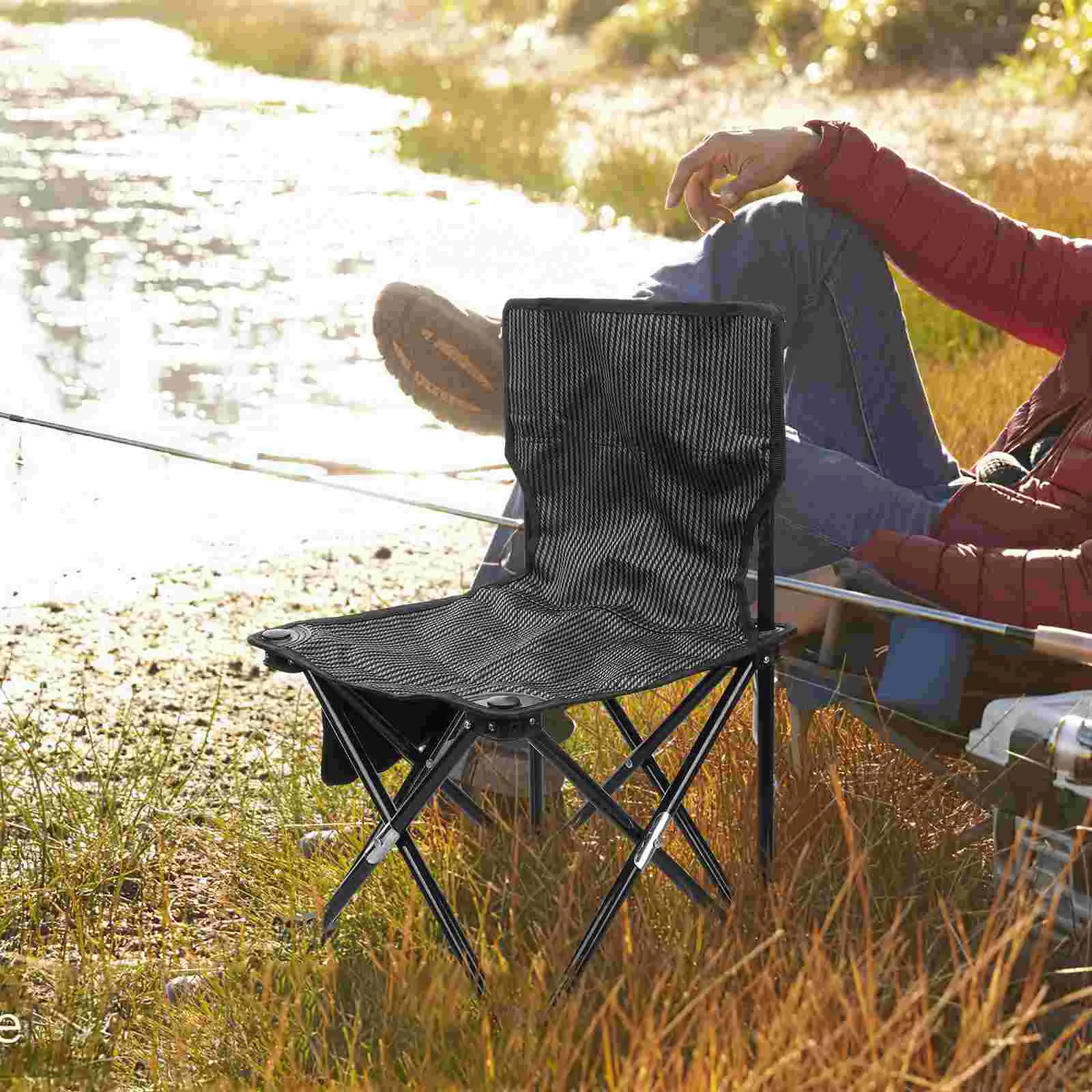 Folding Sauna Swing Mini Chair Camping Storage Bags Ice Fishing Steel Pipe  Oxford Cloth Backpack - AliExpress