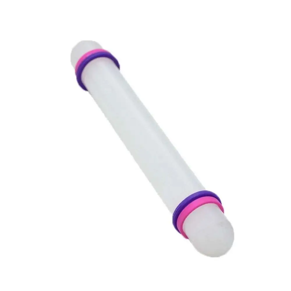 With Anti-slip Band Dough Roller Fondant Non Stick PP Plastic Rolling Pin Circled Food Grade Biscuit Rolling Pin Baking Tool