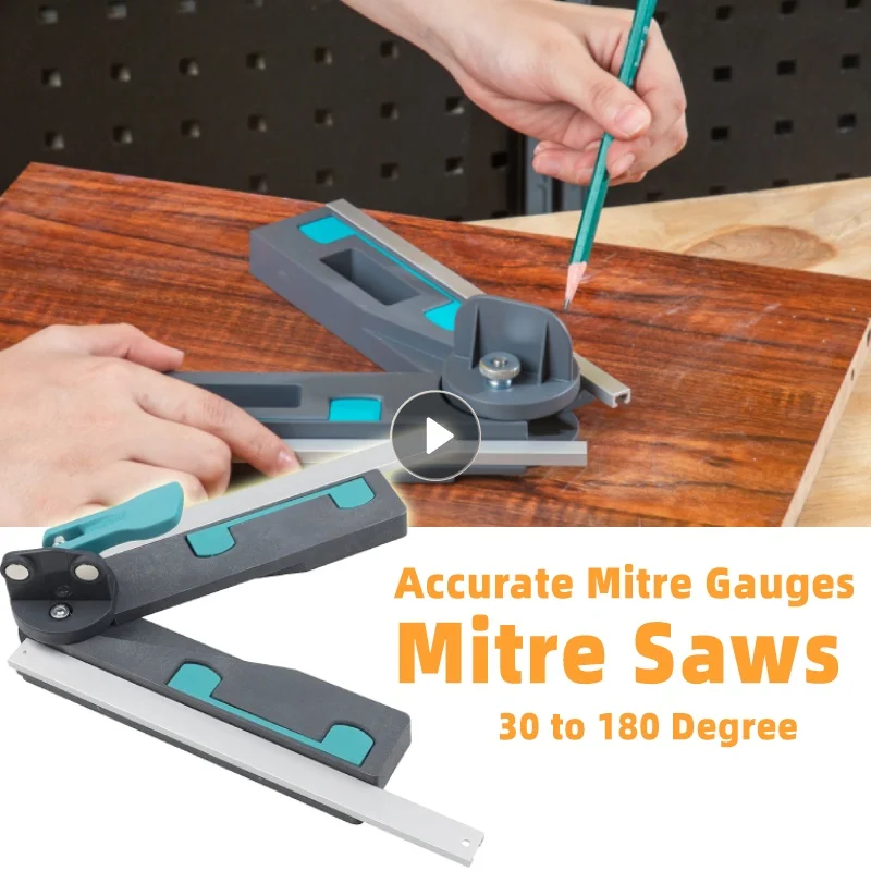 1PC Accurate Mitre Gauges For Mitre Saws Adjustable 30 To 180 Degree Angular Bevel Gauge Angle