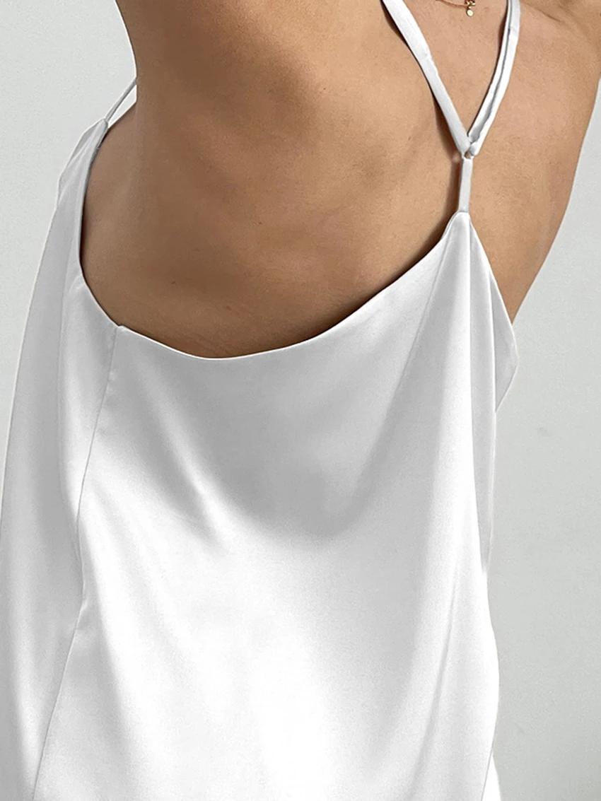 Marthaqiqi Loose Home Clothes Women Sexy Spaghetti Strap Pajamas Tank Tops Sleepwear Pants Casual Ladies Nightgowns 2 Piece Set