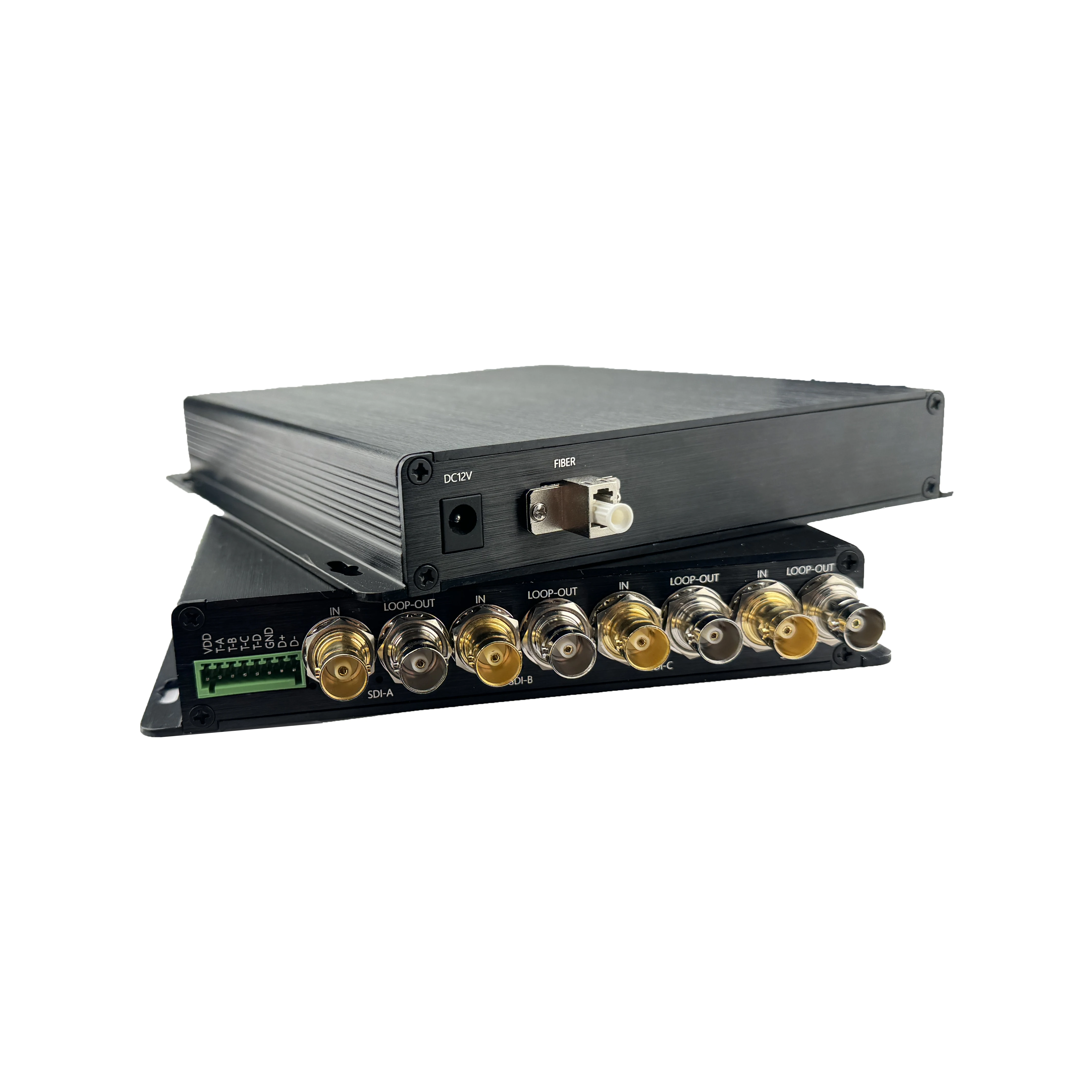 고화질 HDMI SDI 비디오 광 트랜시버, 1080P 트랜시버 익스텐더, 양방향 오디오, 링 네트워크 기가비트