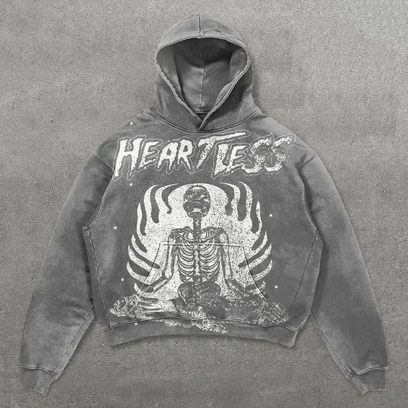 

Y2K Fashion American New Oversized Letter Printed Hoodie Street Gothic Punk Style Leisure Sport Hoodies Men And Women Streetwear