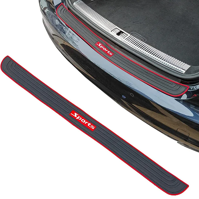 1 PC Car Rear Bumper Protector 35*2.75 Car SUV Universal Rubber Anti-Scratch Trunk Exterior Accessories