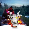 1 Set Portable Mini Camping Stoves With Piezo Ignition Adjustable Control Valve Stove For Outdoor Camping Hiking Cooking