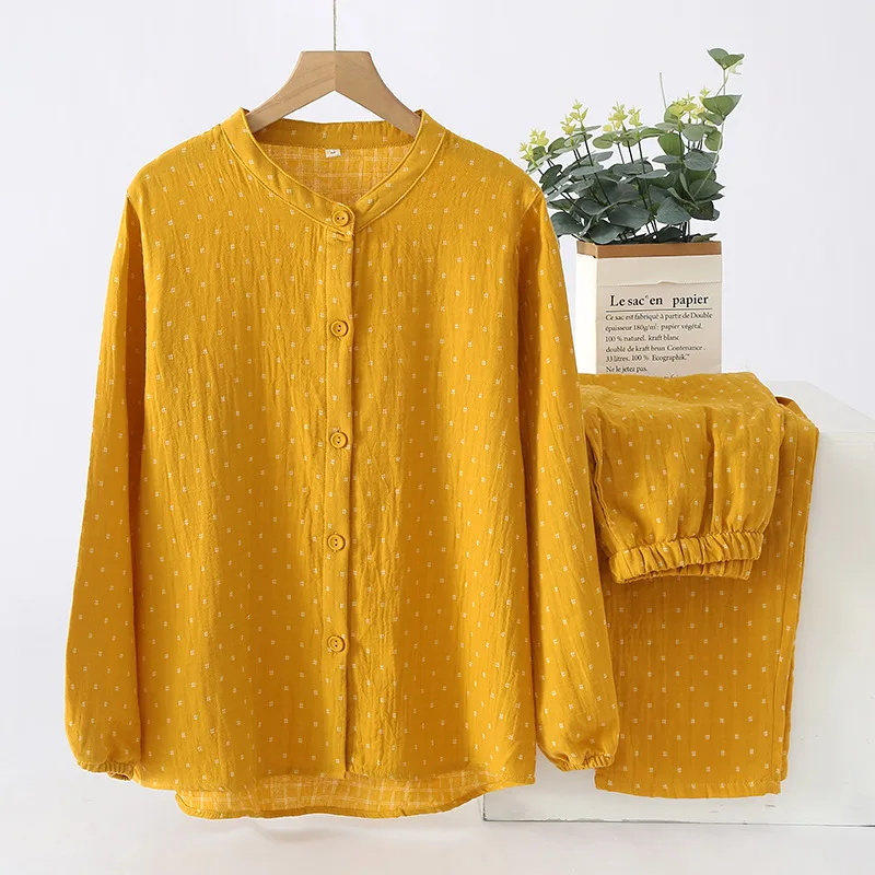 Pajamas For Couples Pijama Sets 2023 Autumn New Pure Cotton Sleepwear Suit Two-Piece Set Wedding Night Clothes Sleep Wear