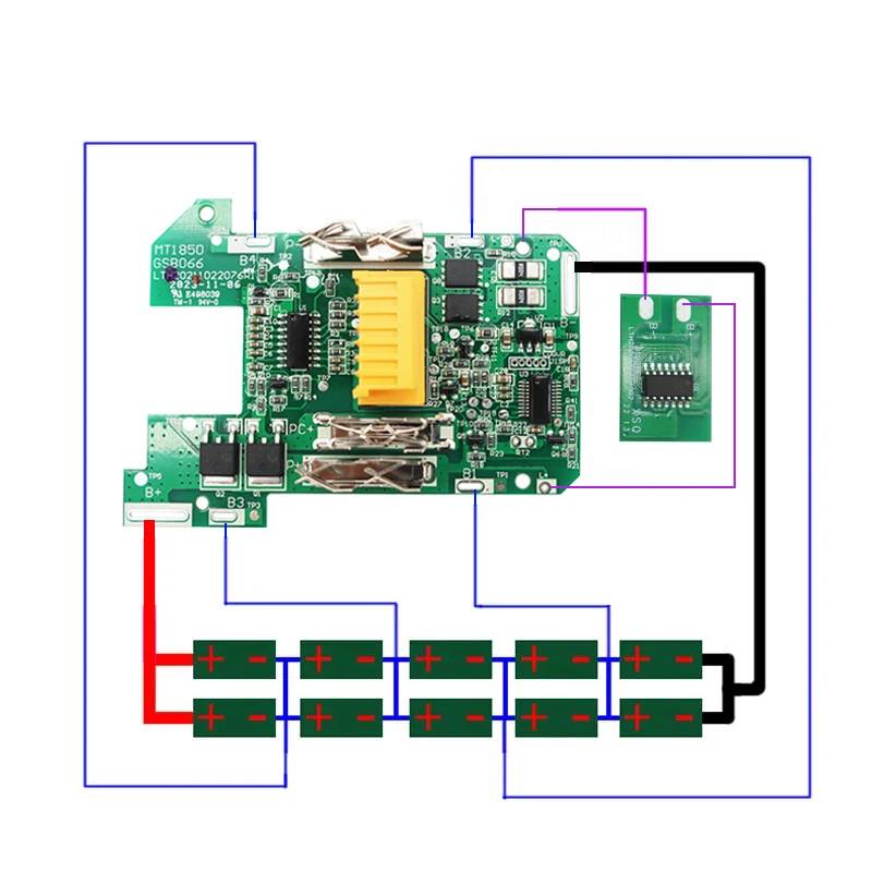 BL1830 Li-ion Battery Case Charging Protection Circuit Board Box for Makita 18V 6.0Ah Label LED Battery Indicator BL1860 Housing battery case