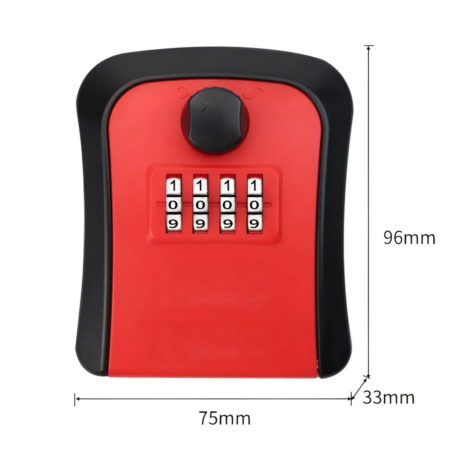 Key Storage Lock Box Combination Lock Box 4 Digit for Indoor Home Garden Garage Store