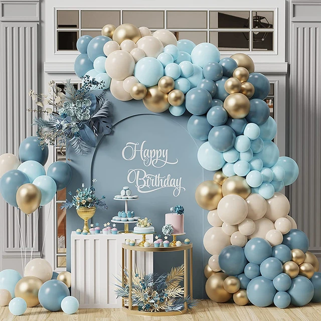 Arche de ballons pour garçon et fille de 1 an, décoration d'anniversaire,  décor de 1er anniversaire, bleu, rouge, rose, pour enfants, baby shower,  révélation du genre - AliExpress