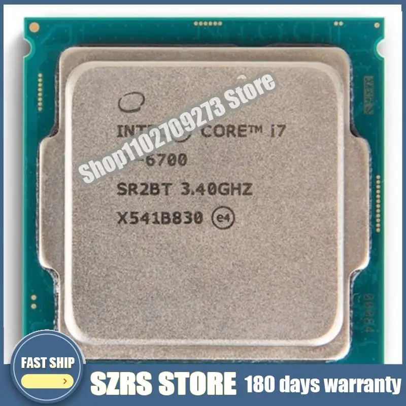 Processeur Int @ L Core I7 6700 3.4Ghz D'Occasion, Compositant Pc, Lga 1151, 65W
