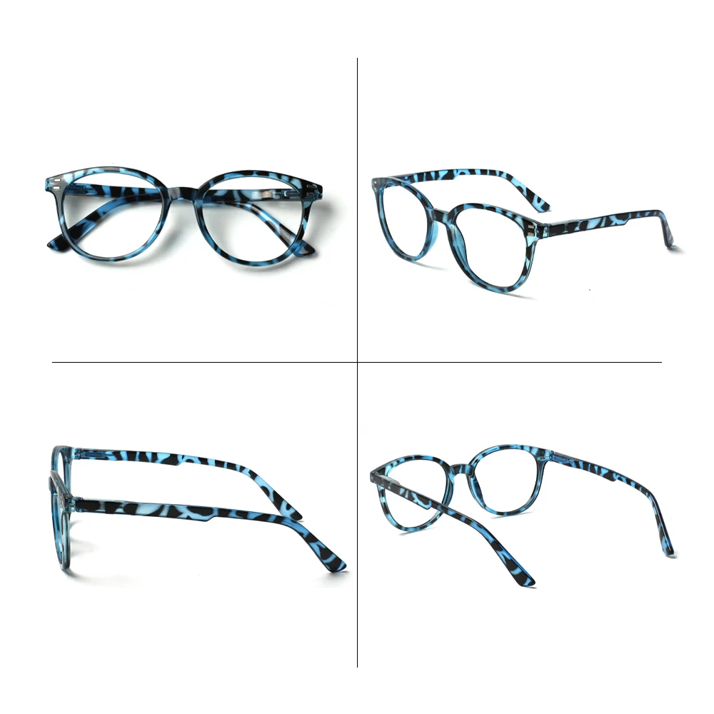 Turezing Reading Glasses Spring Hinge  HD Blue Light Lenses Fashion Prescription Glasses Women +0+1.0+2.0+3.0+4.0 3